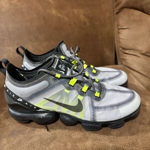 Nike VaporMax 2019 LX Gray with Neon Yellow Accents